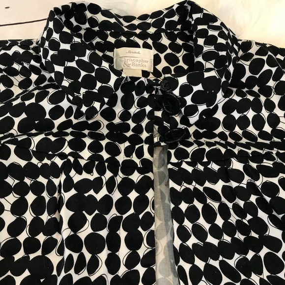 Christopher & Banks XL black/white jacket - Picture 2 of 6